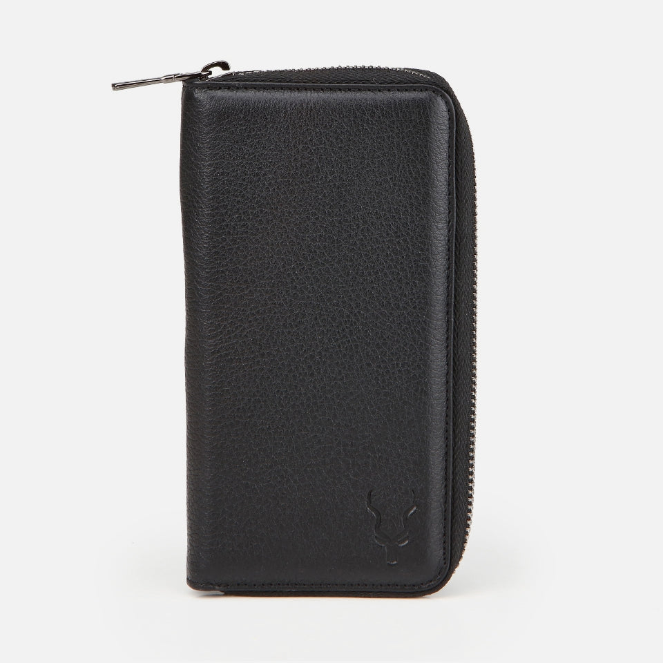Genuine Leather Black Women's Wallet