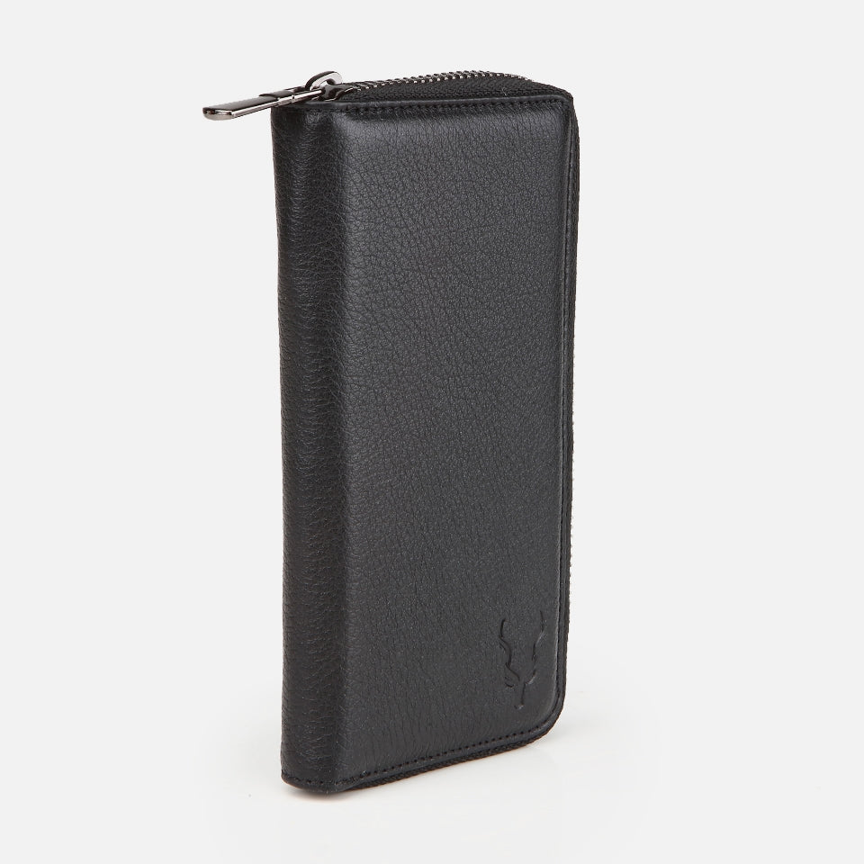 Genuine Leather Black Women's Wallet