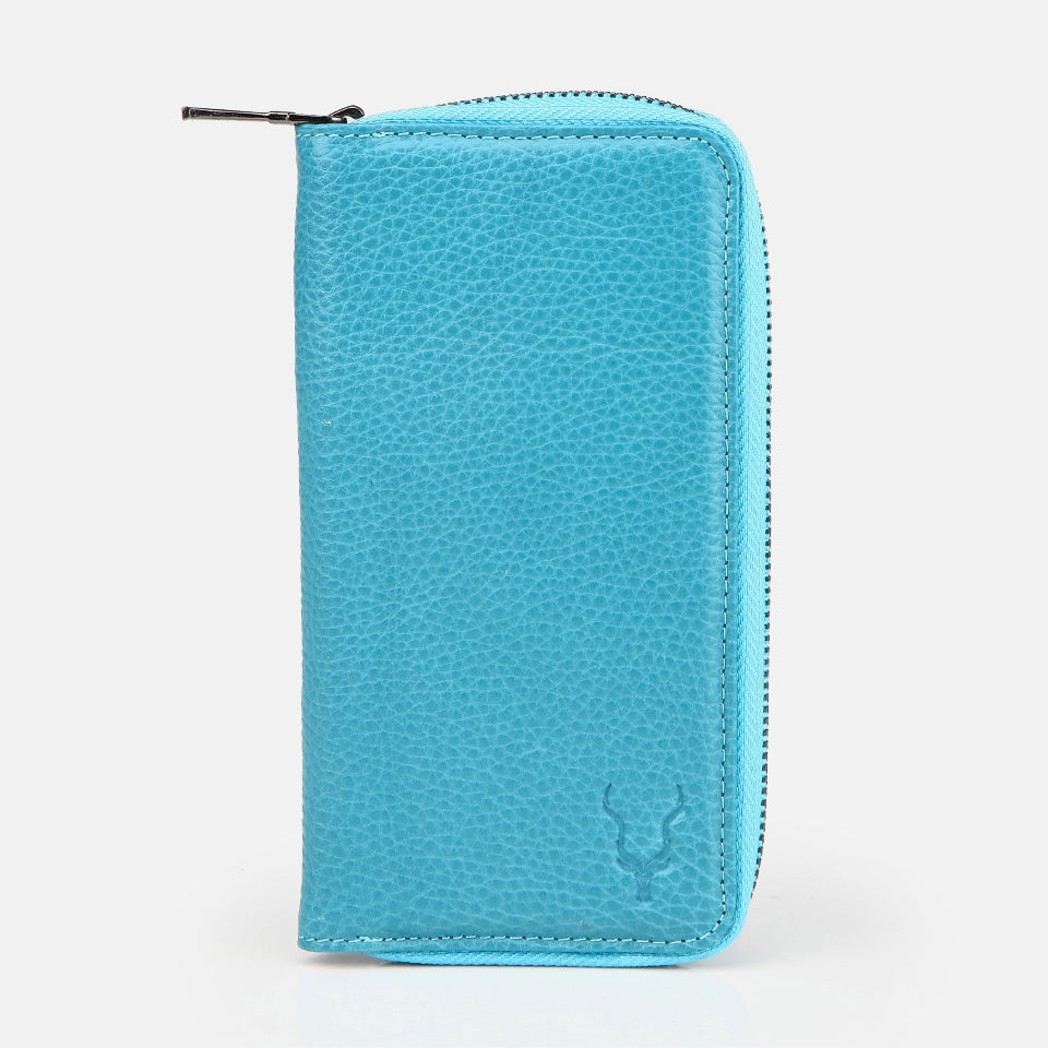 Genuine Leather Turquoise Women's Wallet