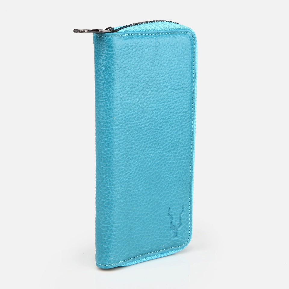 Genuine Leather Turquoise Women's Wallet