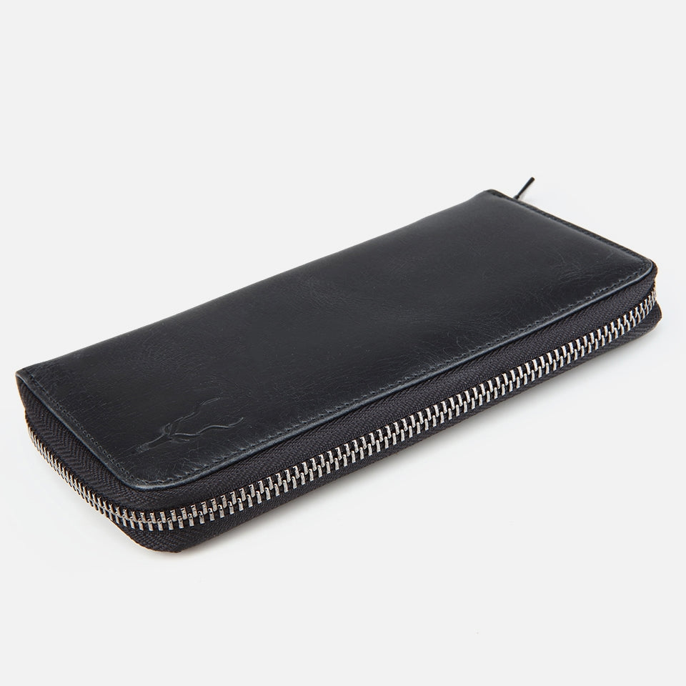 Genuine Leather Black Women's Wallet