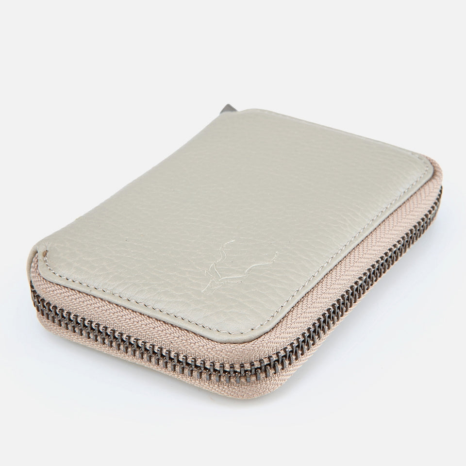 Genuine Leather Beige Men's Wallet