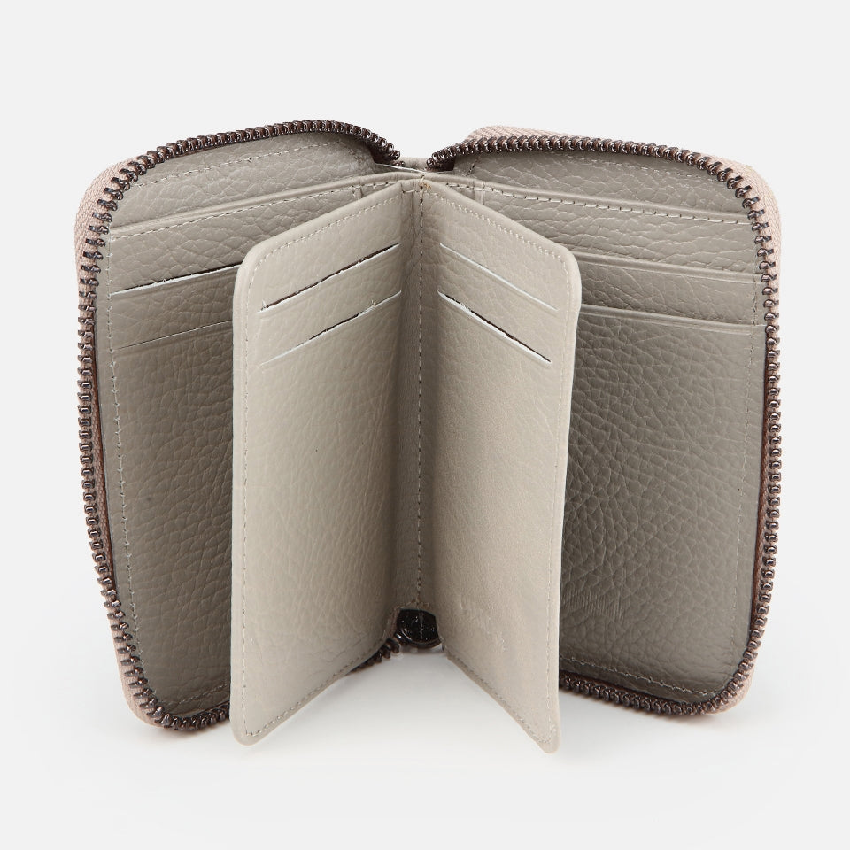 Genuine Leather Beige Men's Wallet