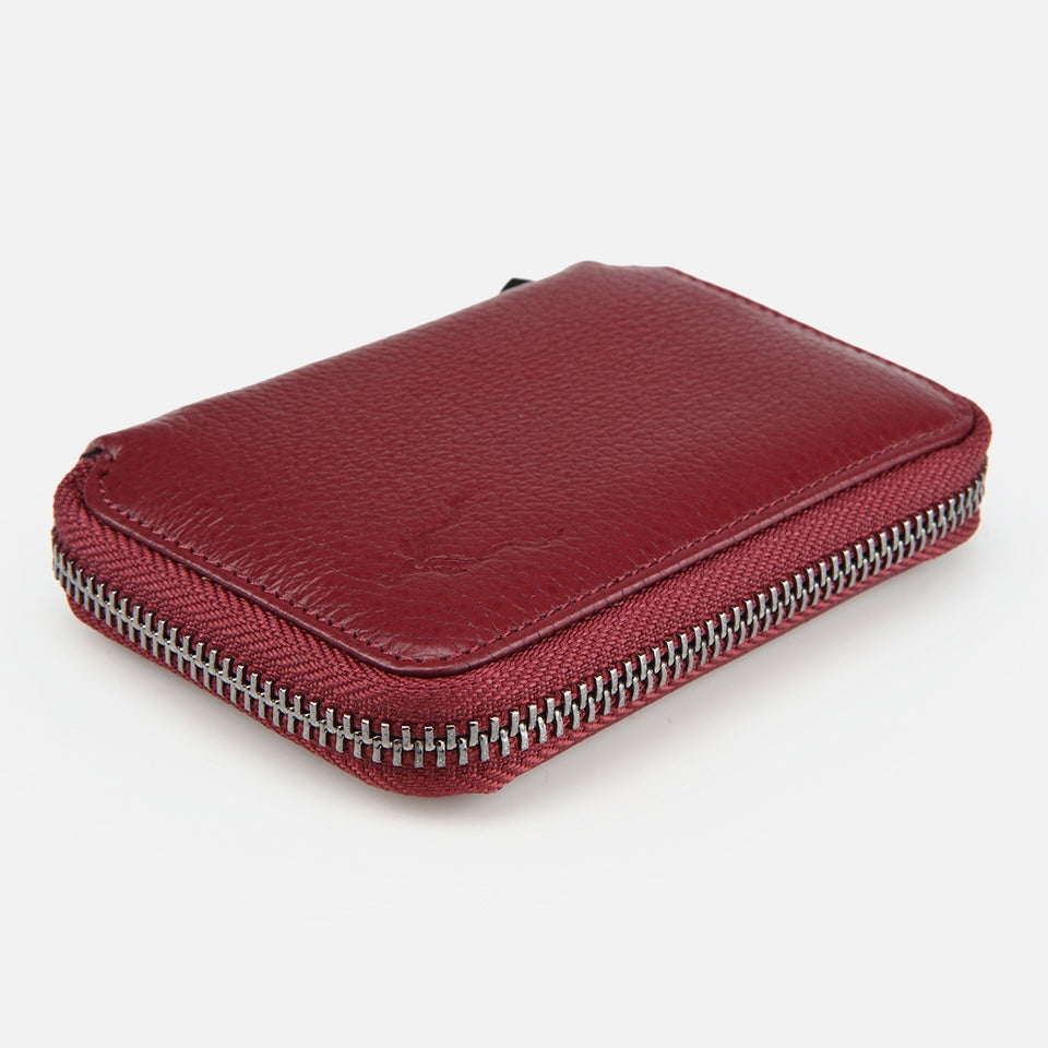 Genuine Leather Burgundy Men's Wallet