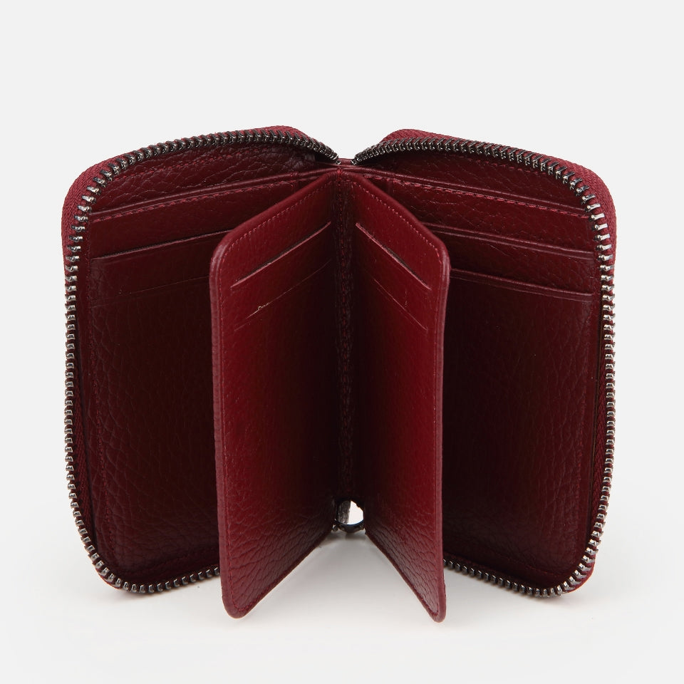 Genuine Leather Burgundy Men's Wallet