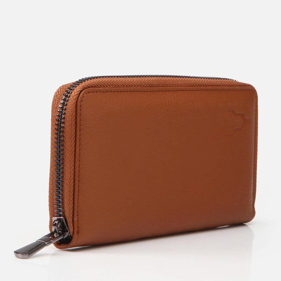 Genuine Leather Tan Women's Wallet