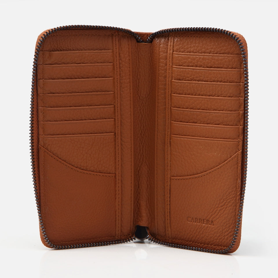 Genuine Leather Tan Women's Wallet