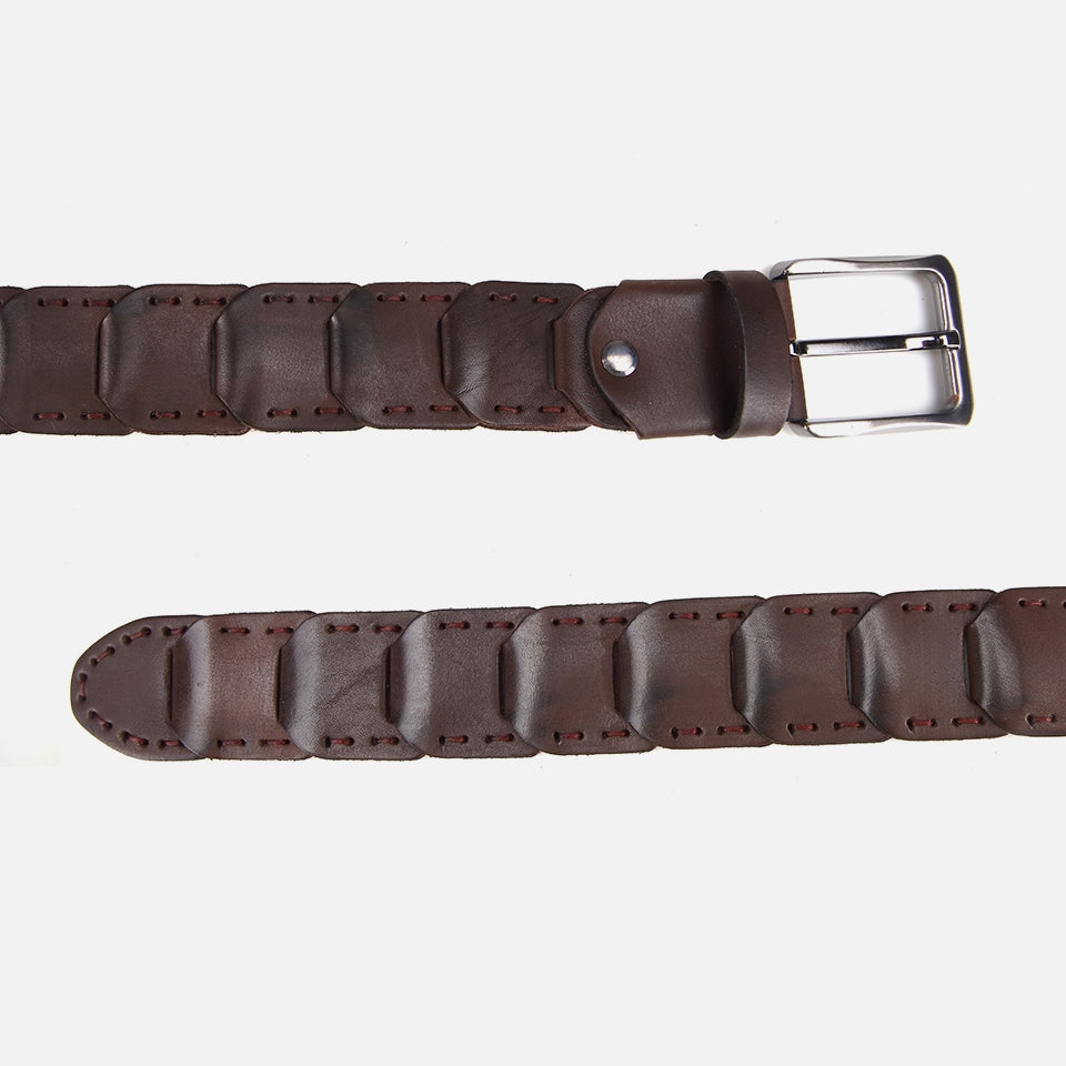 Genuine Leather Brown Men's Belt