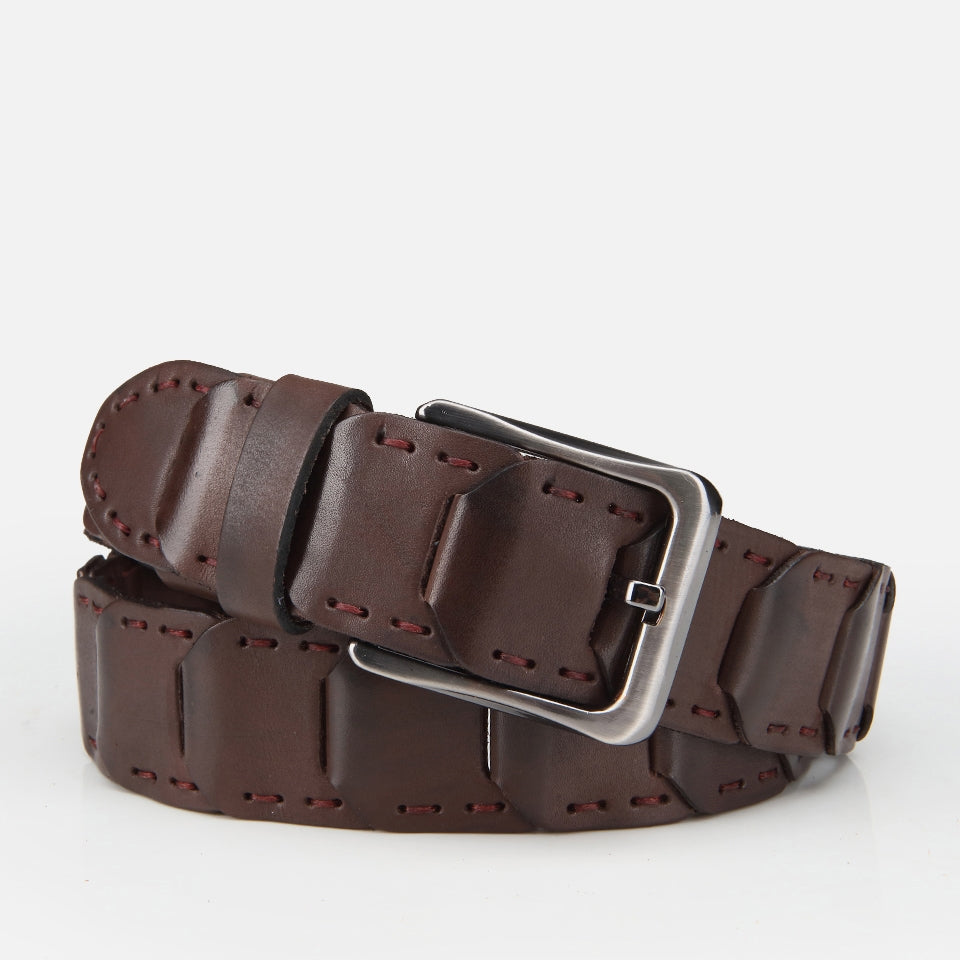 Genuine Leather Brown Men's Belt