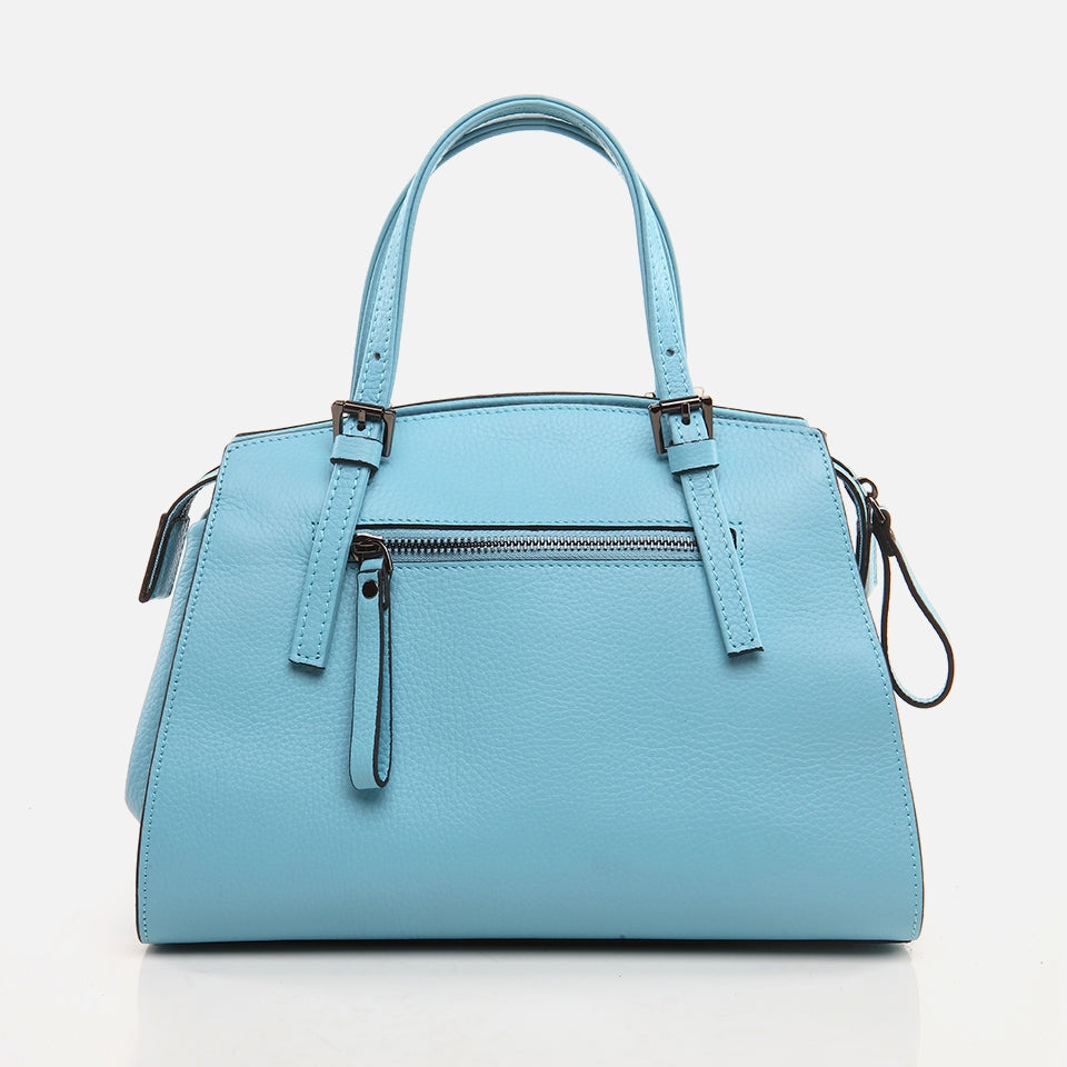 Genuine Leather Light Blue Women's Bag