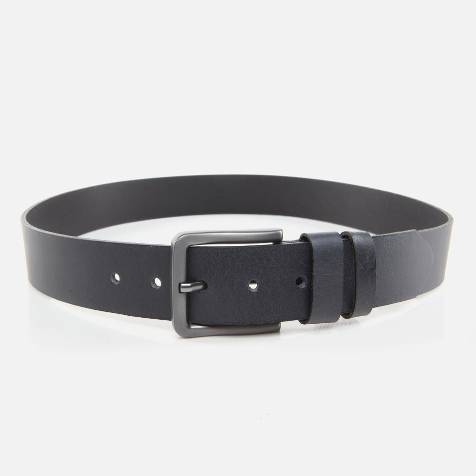 Genuine Leather Navy Blue Men's Belt