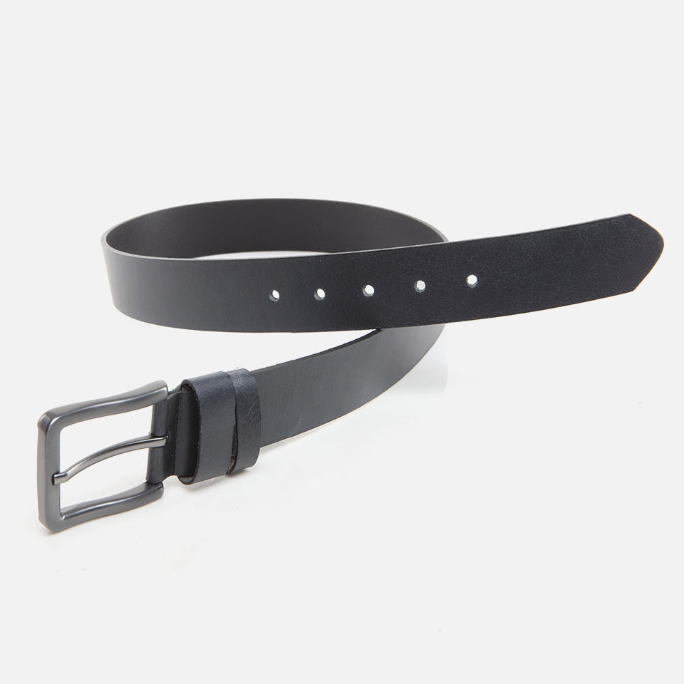 Genuine Leather Navy Blue Men's Belt