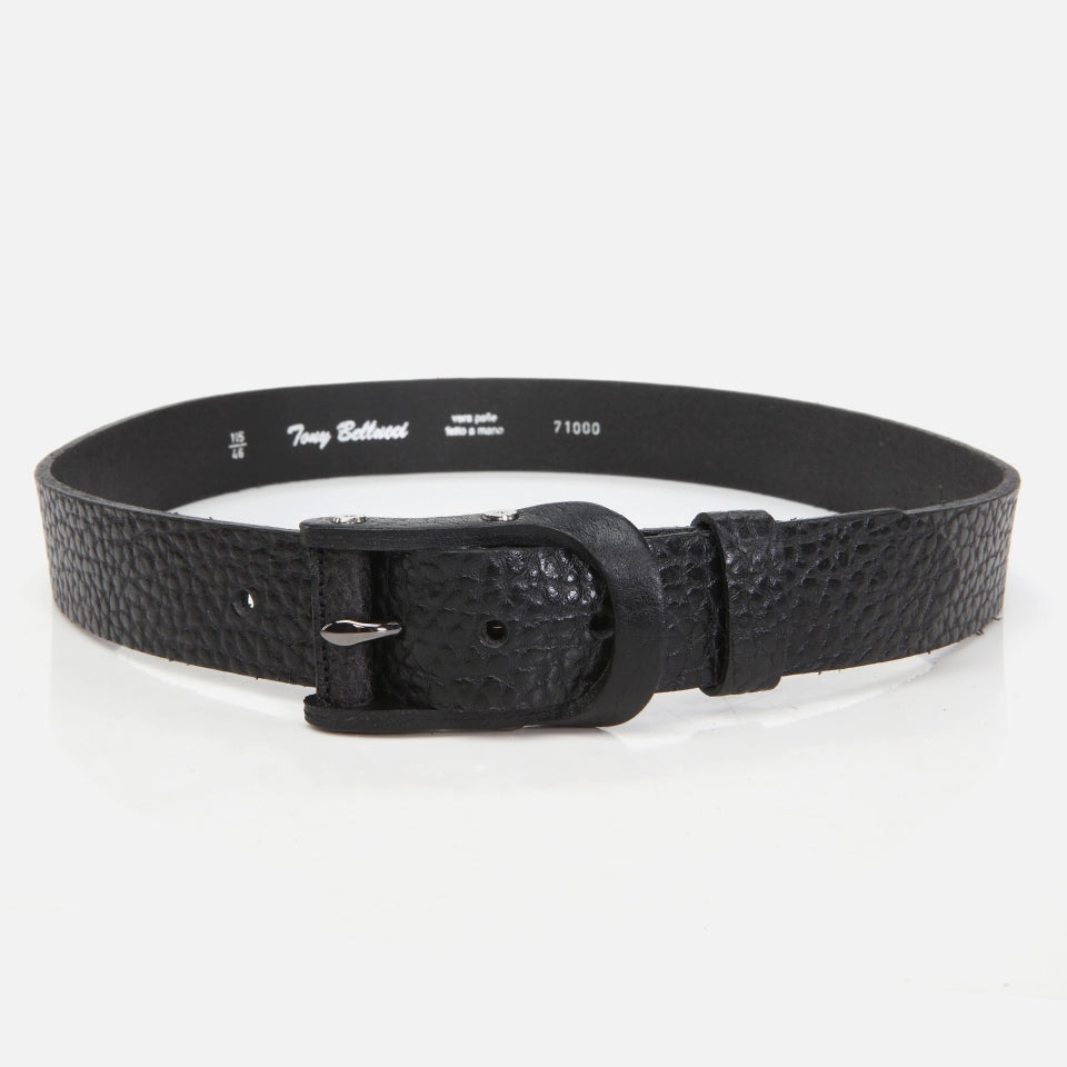Genuine Leather Black Men's Belt
