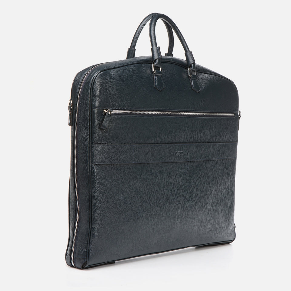 Genuine Leather Navy Blue Men's Bag