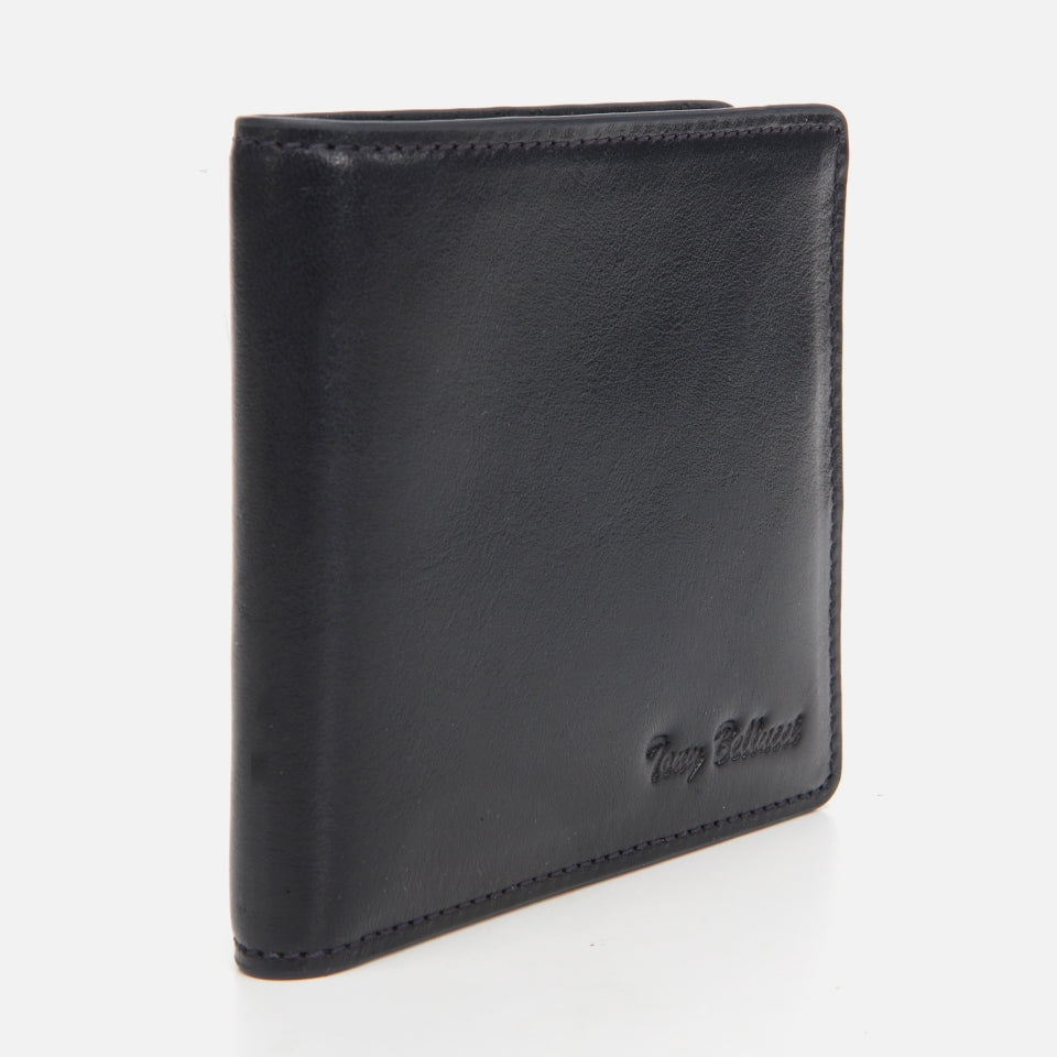 Genuine Leather Navy Men's Wallet