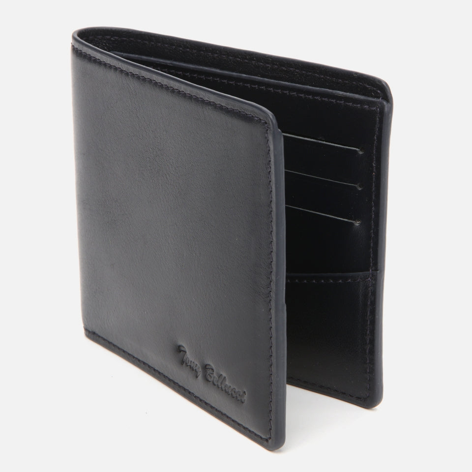 Genuine Leather Navy Men's Wallet