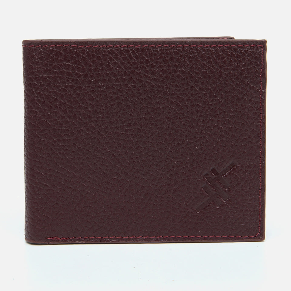 Genuine Leather Maroon Men's Wallet
