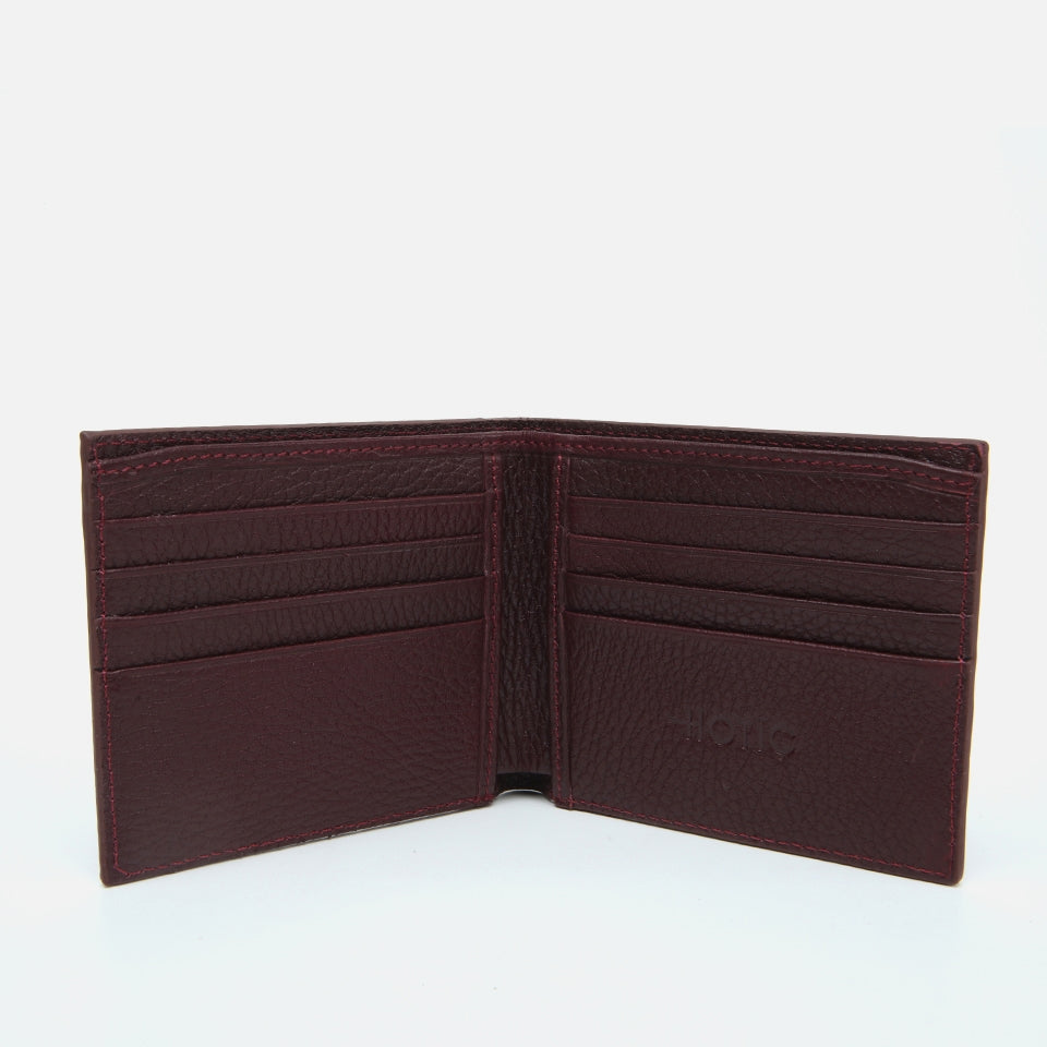 Genuine Leather Maroon Men's Wallet