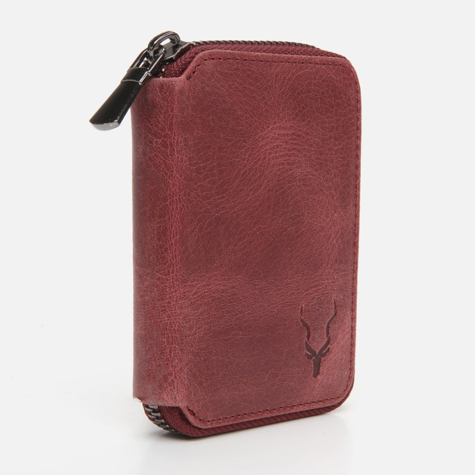 Genuine Leather Burgundy Men's Wallet