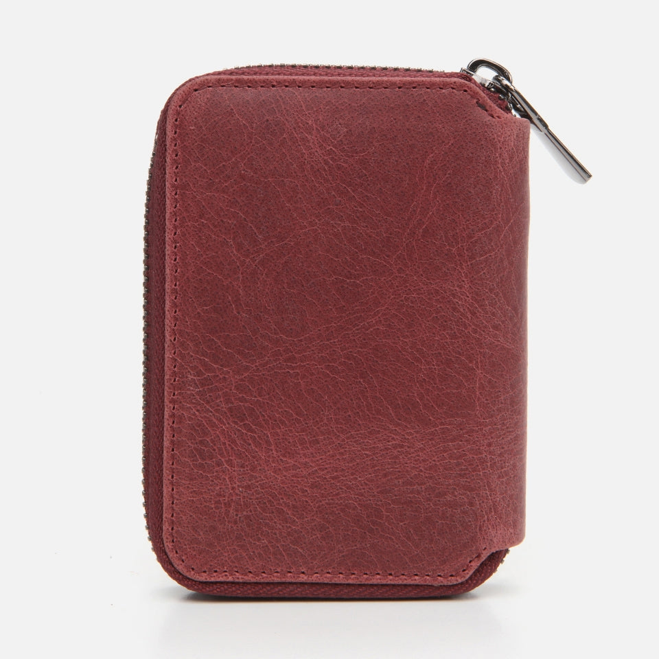 Genuine Leather Burgundy Men's Wallet