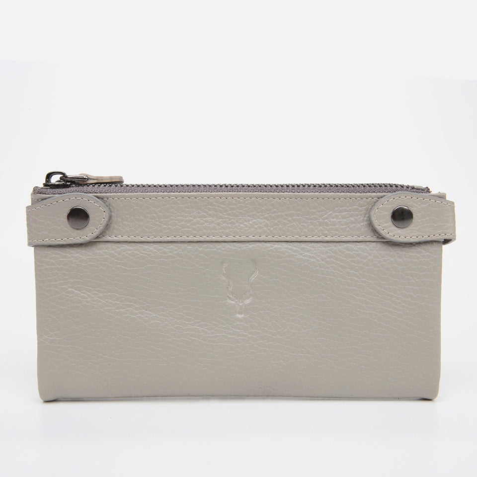 Genuine Leather Grey Men's Wallet