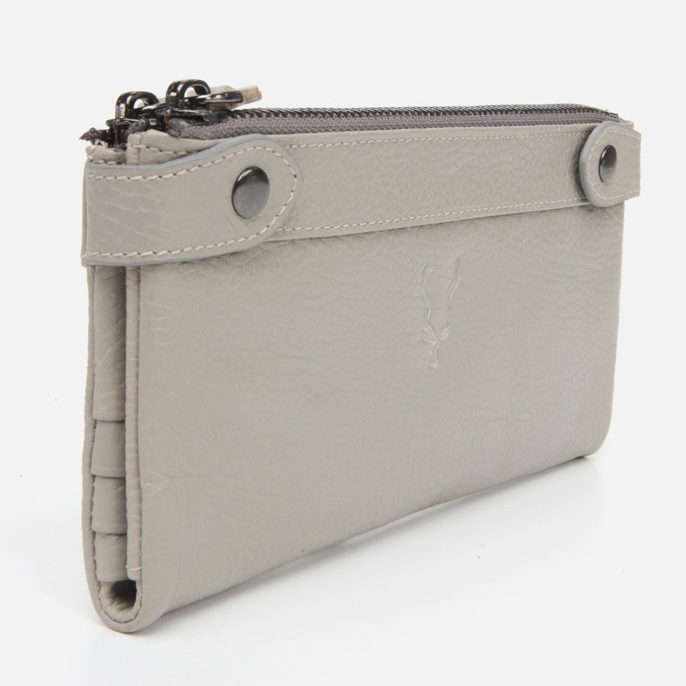 Genuine Leather Grey Men's Wallet