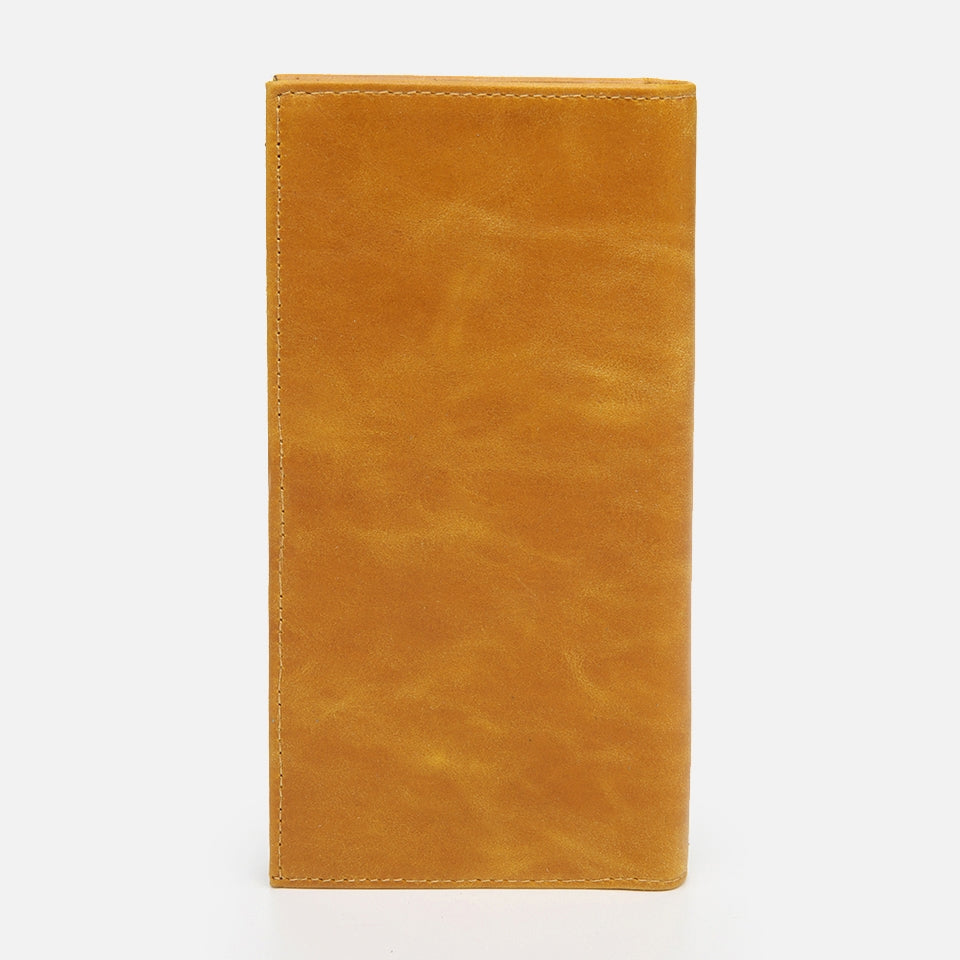 Genuine Leather Yellow Men's Wallet