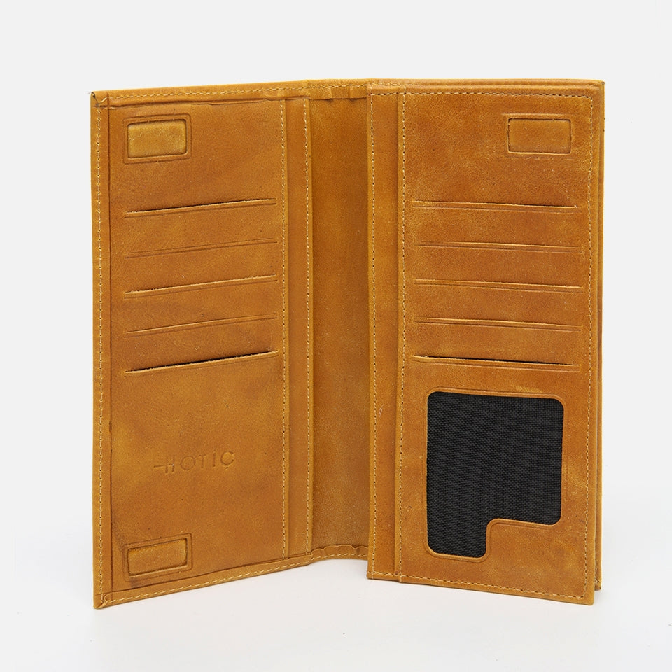 Genuine Leather Yellow Men's Wallet