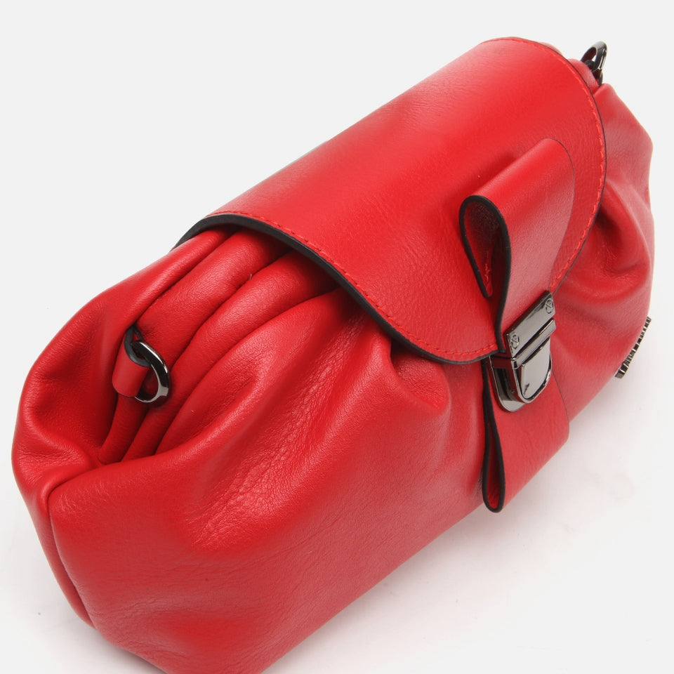 Genuine Leather Red Women's Bag