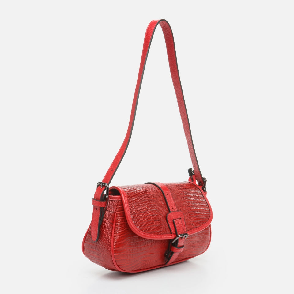 Genuine Leather Red Women's Bag