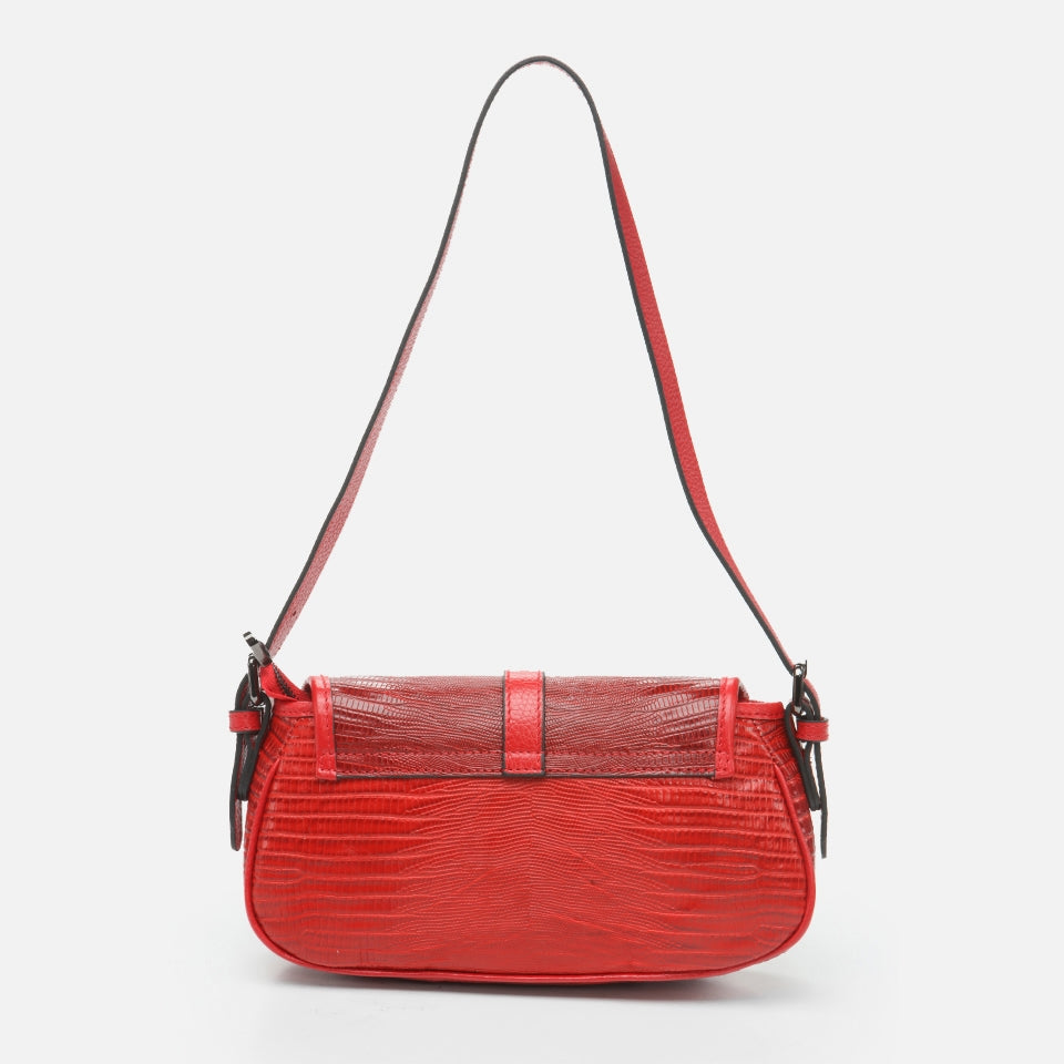 Genuine Leather Red Women's Bag
