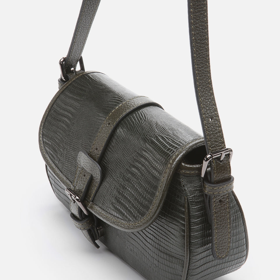 Genuine Leather Khaki Women's Bag