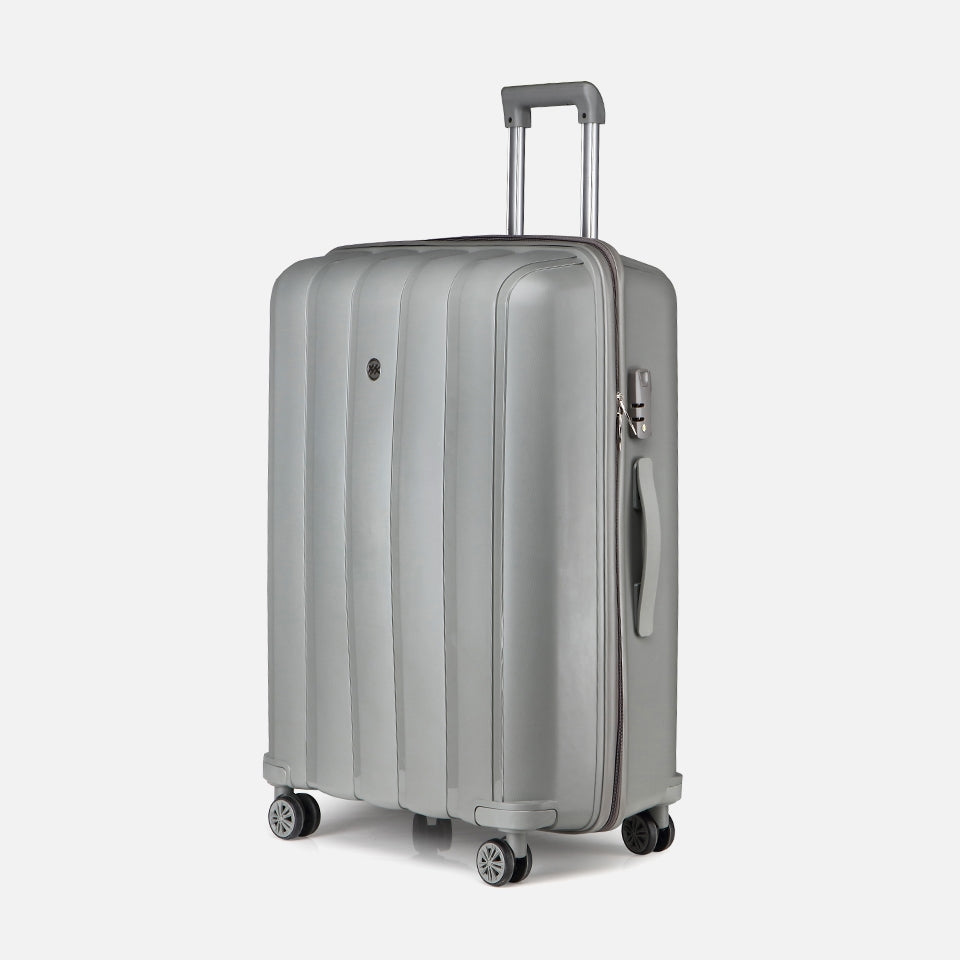 Grey Travel Large Suitcase