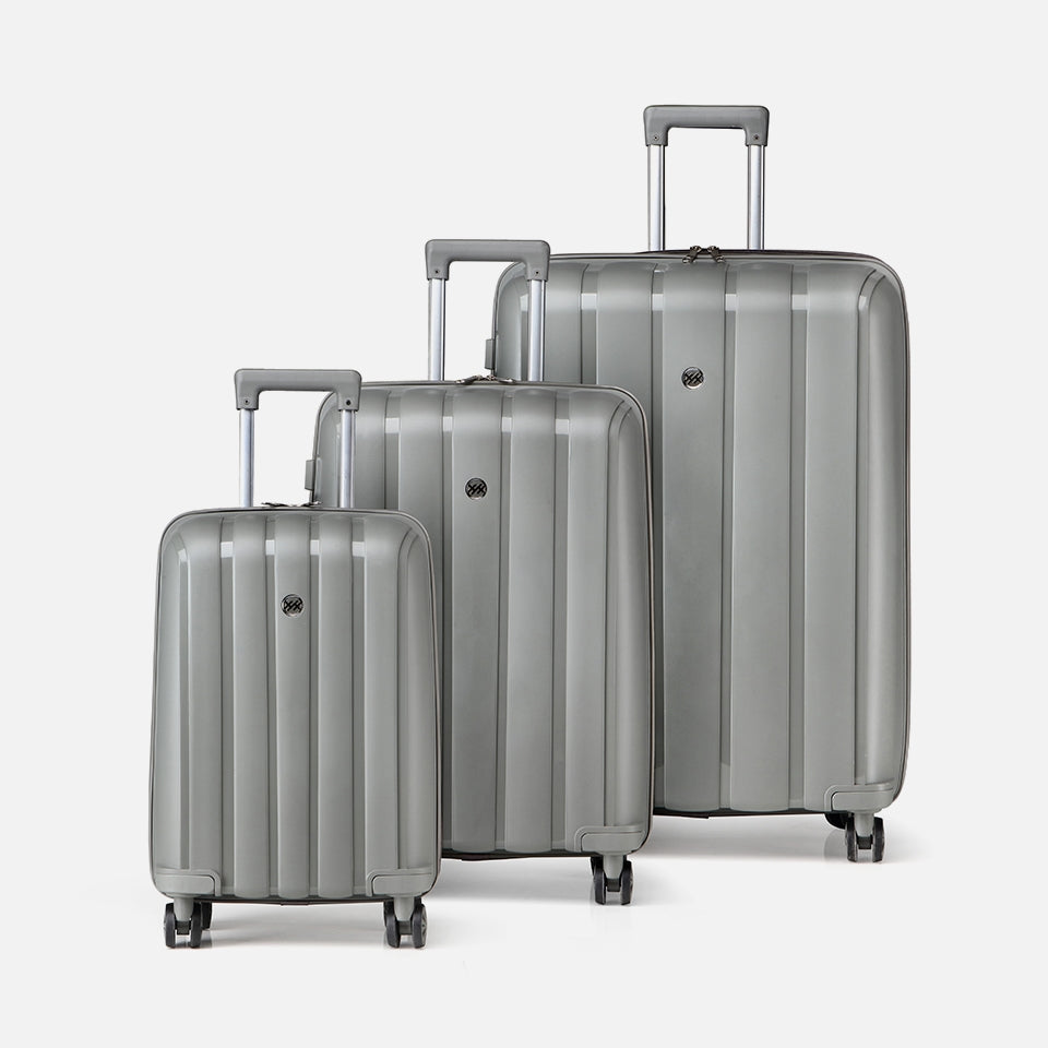 Grey Travel Large Suitcase