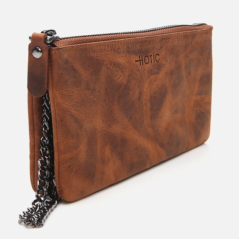 Genuine Leather Brown Women's Portfolio