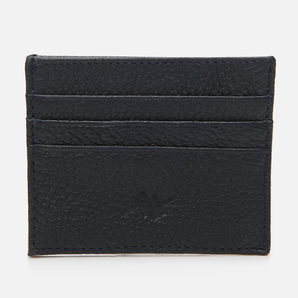 Genuine Leather Navy Blue Men's Wallet