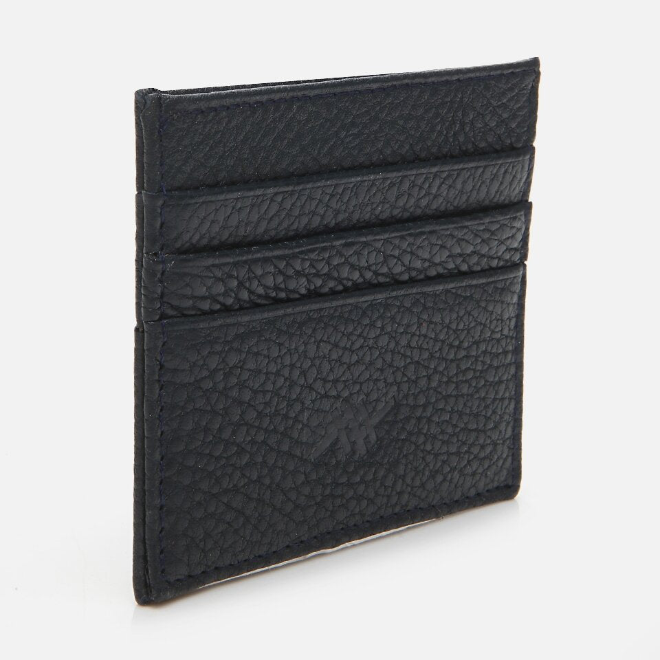 Genuine Leather Navy Blue Men's Wallet