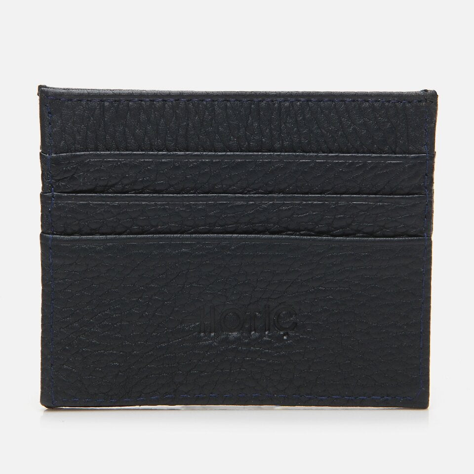 Genuine Leather Navy Blue Men's Wallet