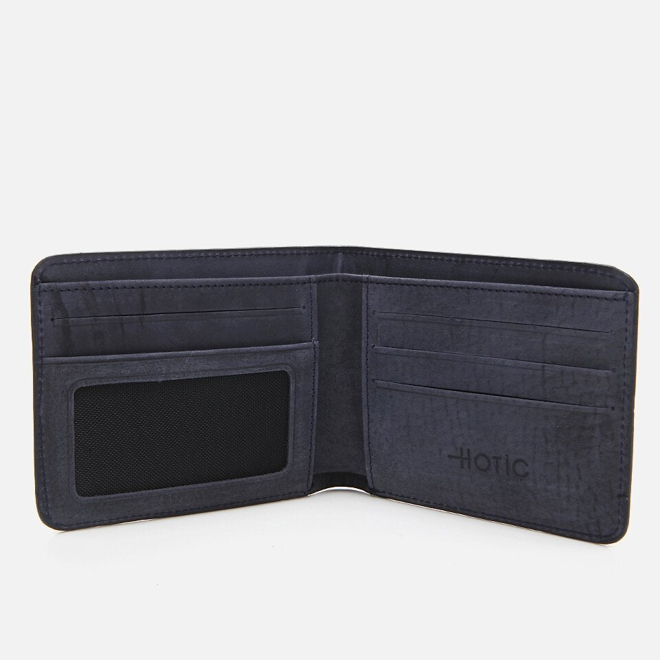 Genuine Leather Navy Blue Men's Wallet