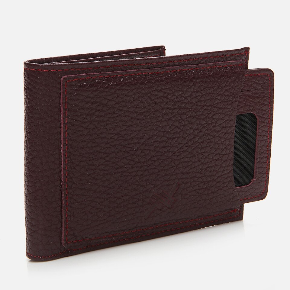Genuine Leather Burgundy Men's Wallet
