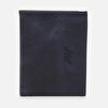 Genuine Leather Navy Blue Men's Wallet