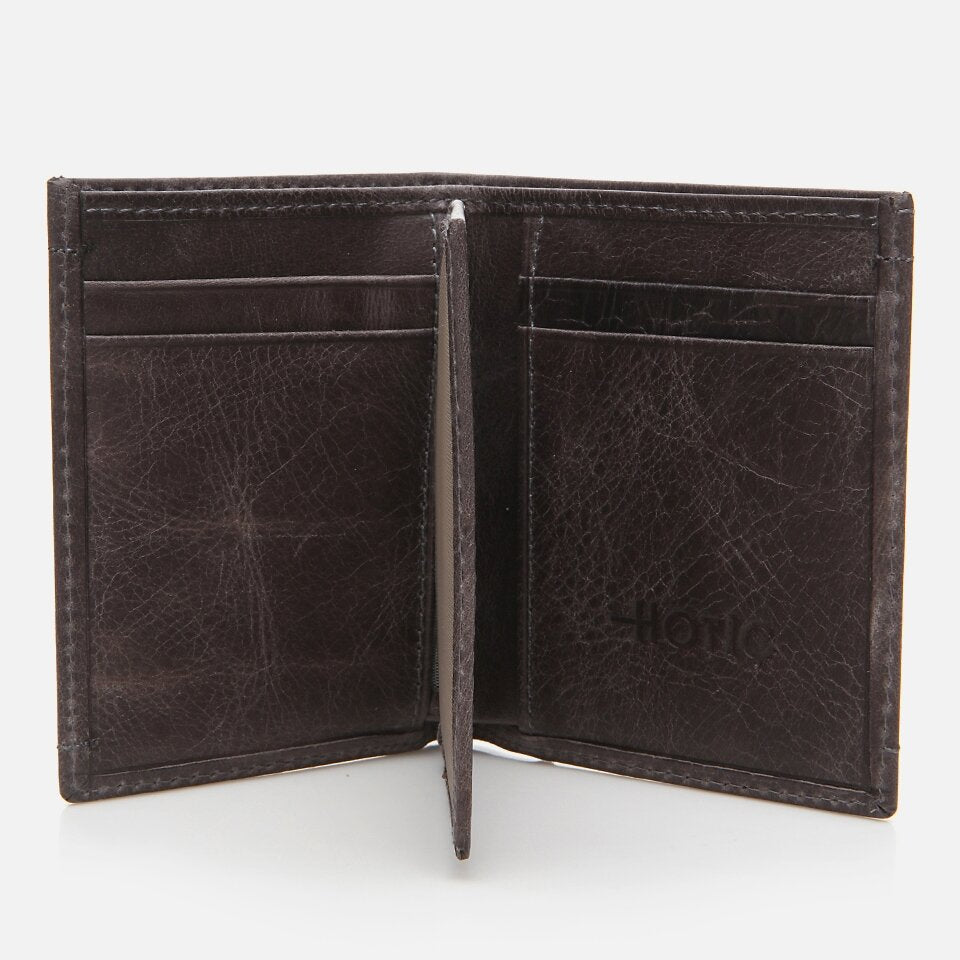 Genuine Leather Grey Men's Wallet