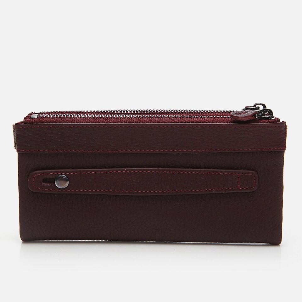 Genuine Leather Burgundy Men's Wallet