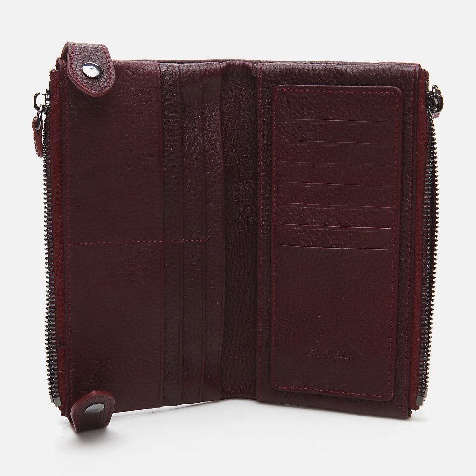 Genuine Leather Burgundy Men's Wallet