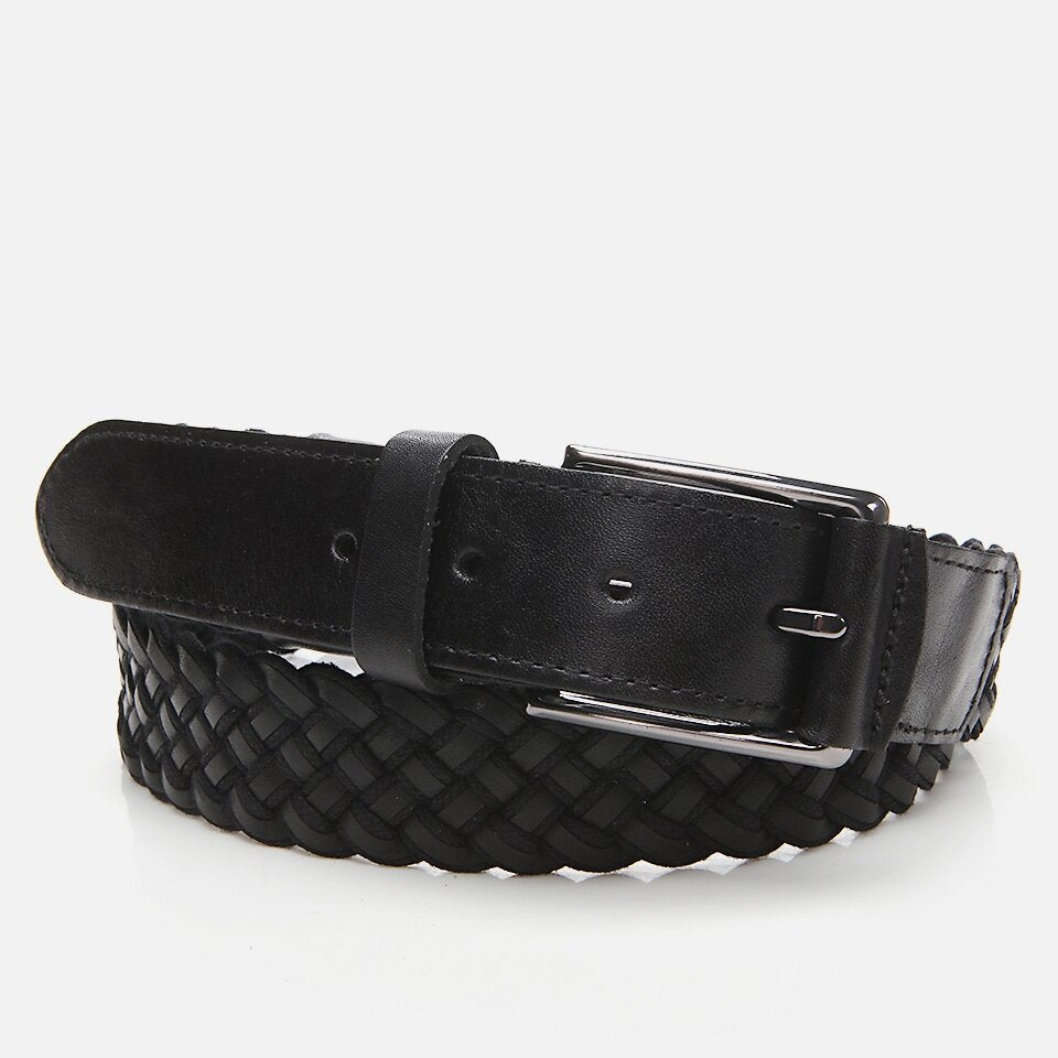Genuine Leather Black Men's Belt