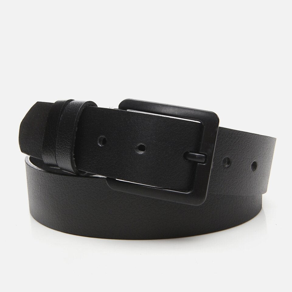 Genuine Leather Black Men's Belt