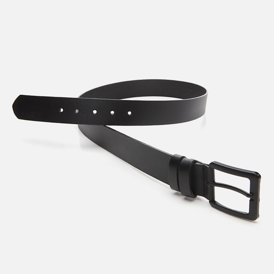 Genuine Leather Black Men's Belt
