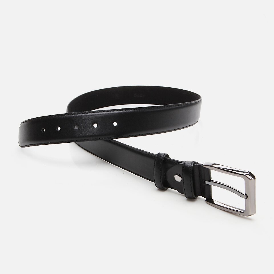 Genuine Leather Black Men's Belt