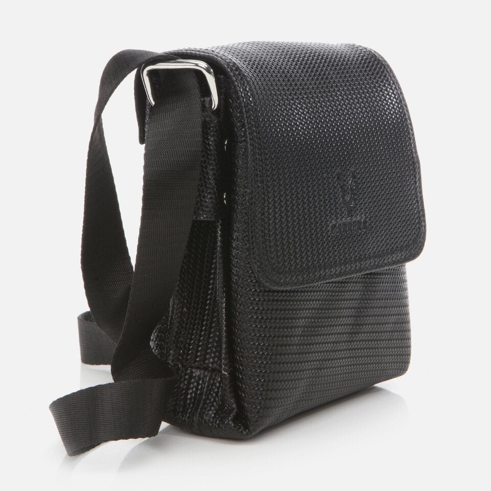 Genuine Leather Black Men's Bag