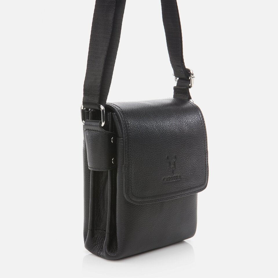 Genuine Leather Black Men's Bag